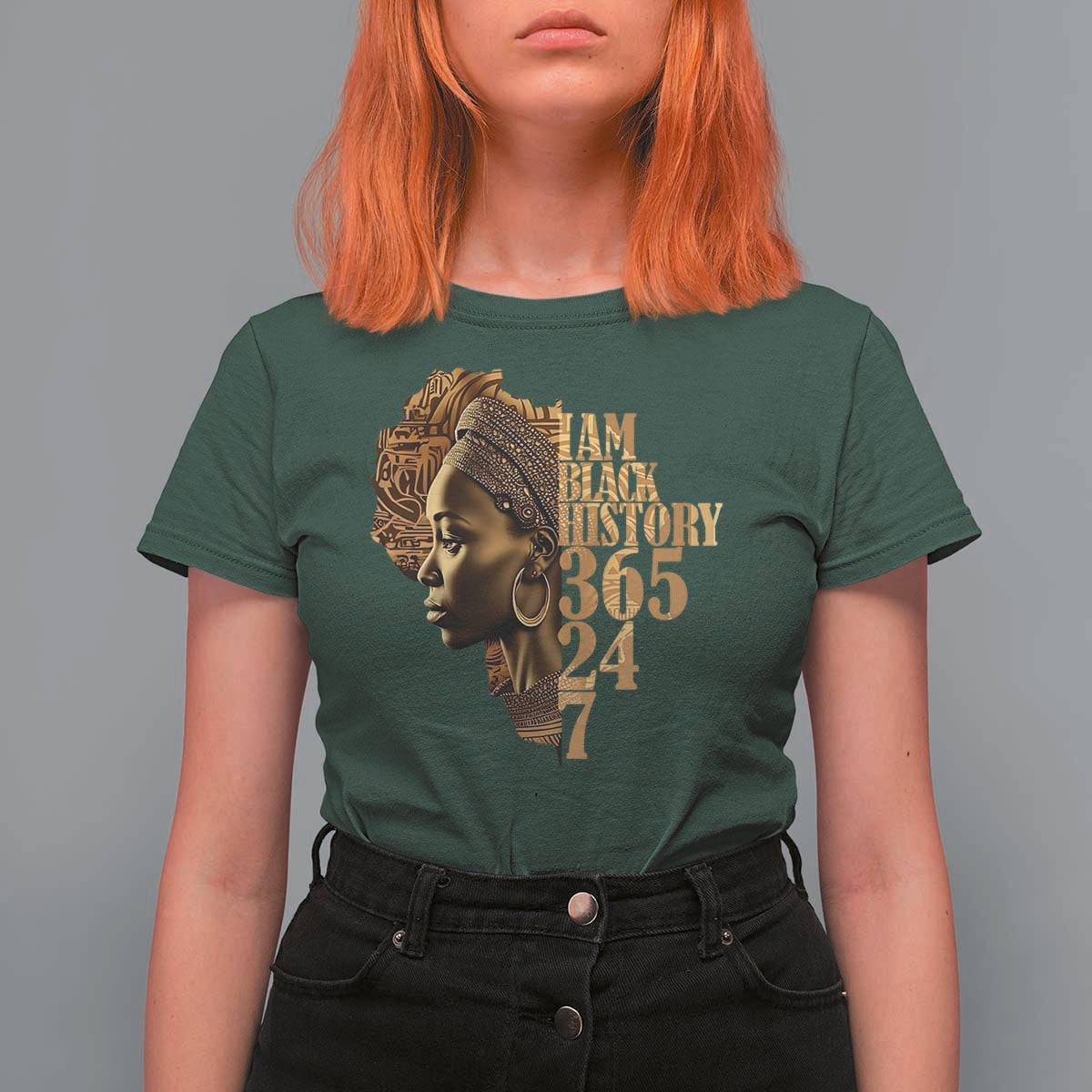 I Am Black History 365 24 7 T Shirt For Women