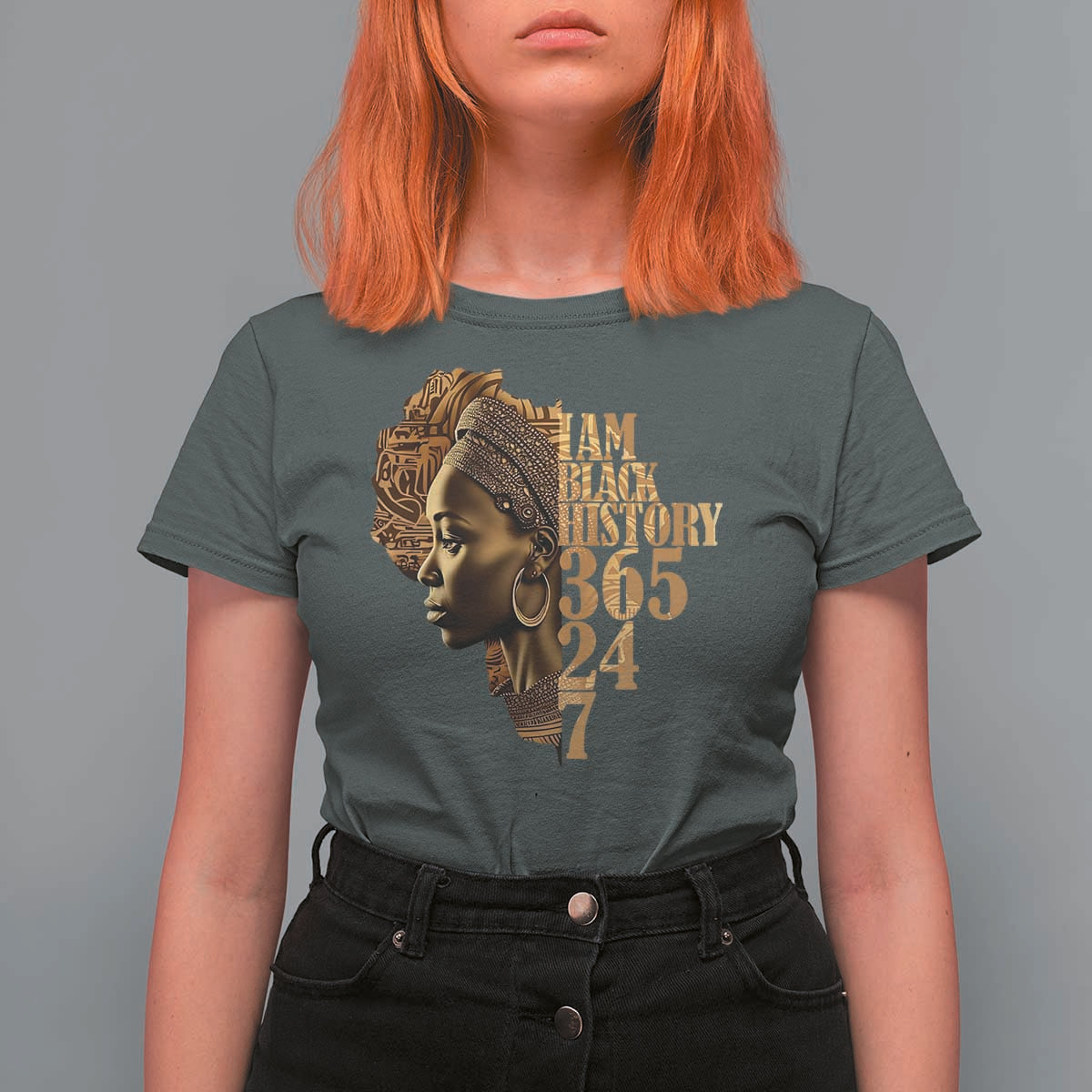I Am Black History 365 24 7 T Shirt For Women