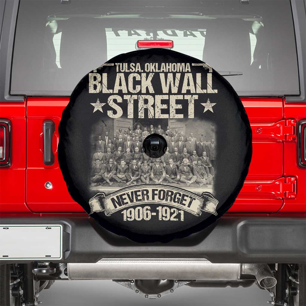 Black Wall Street Spare Tire Cover Never Forget 1906 1921 Tulsa Black History