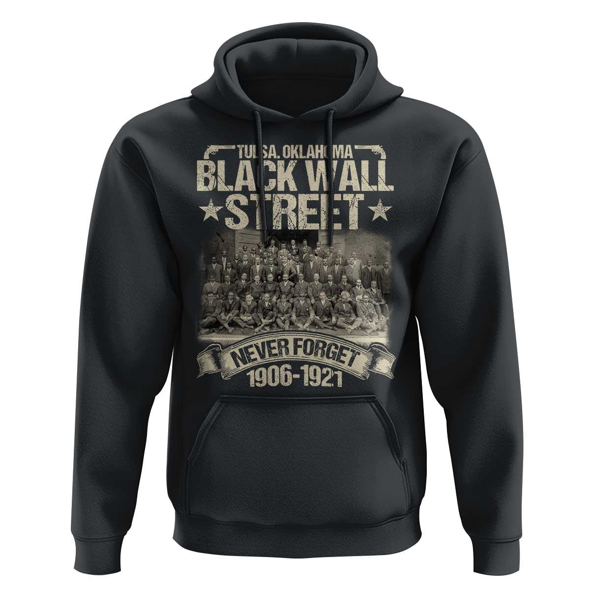 Black Wall Street Hoodie Never Forget 1906 1921 Tulsa Black History