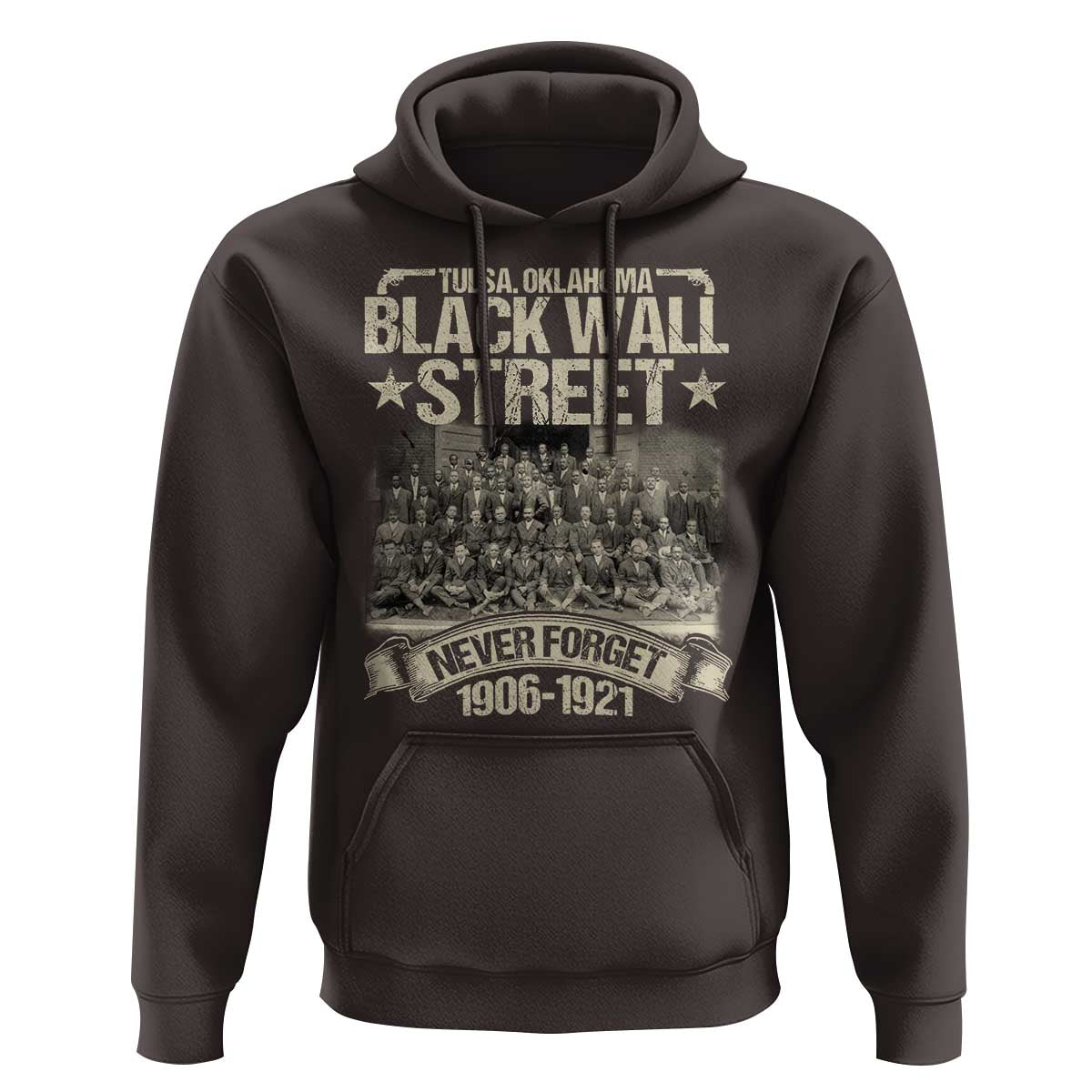 Black Wall Street Hoodie Never Forget 1906 1921 Tulsa Black History