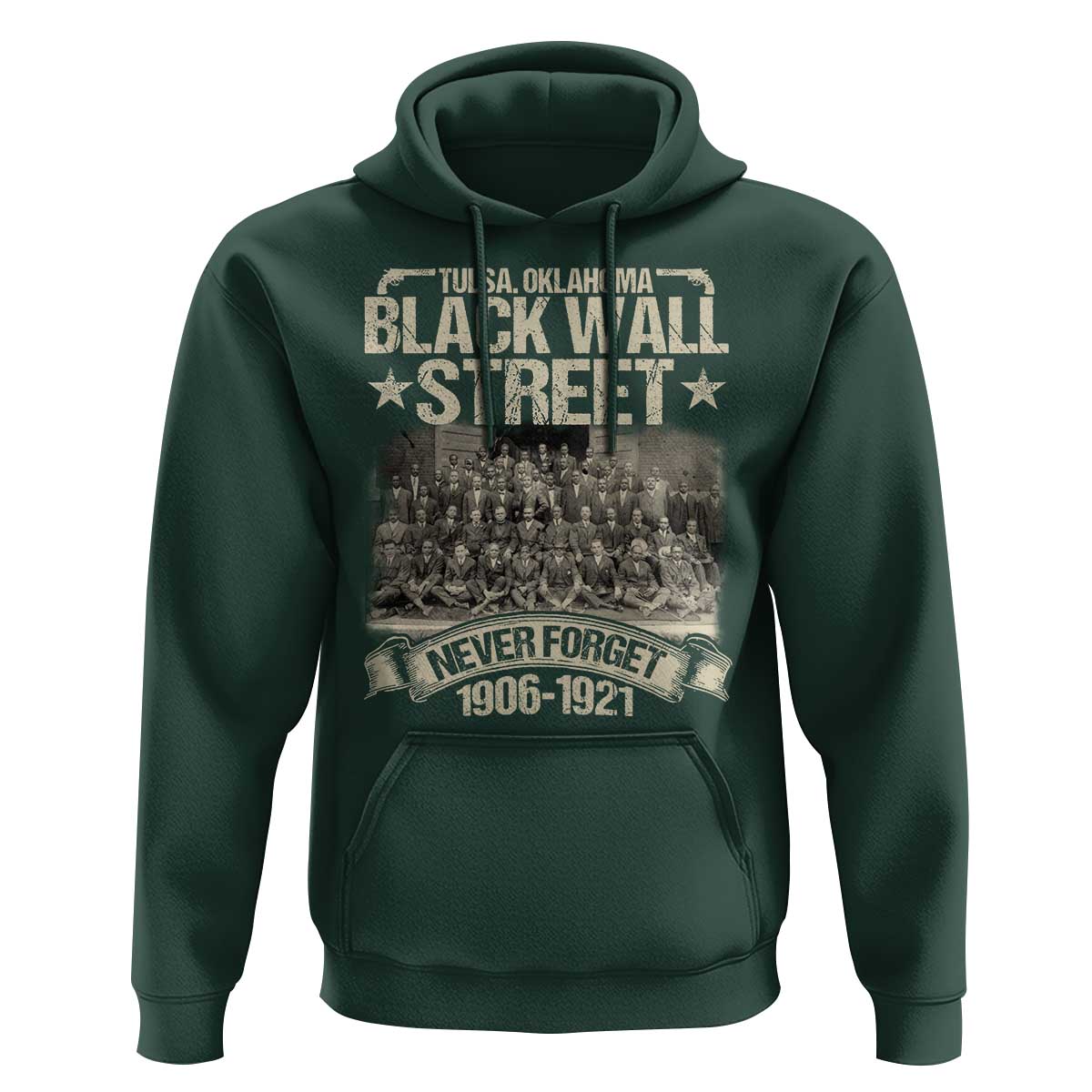 Black Wall Street Hoodie Never Forget 1906 1921 Tulsa Black History