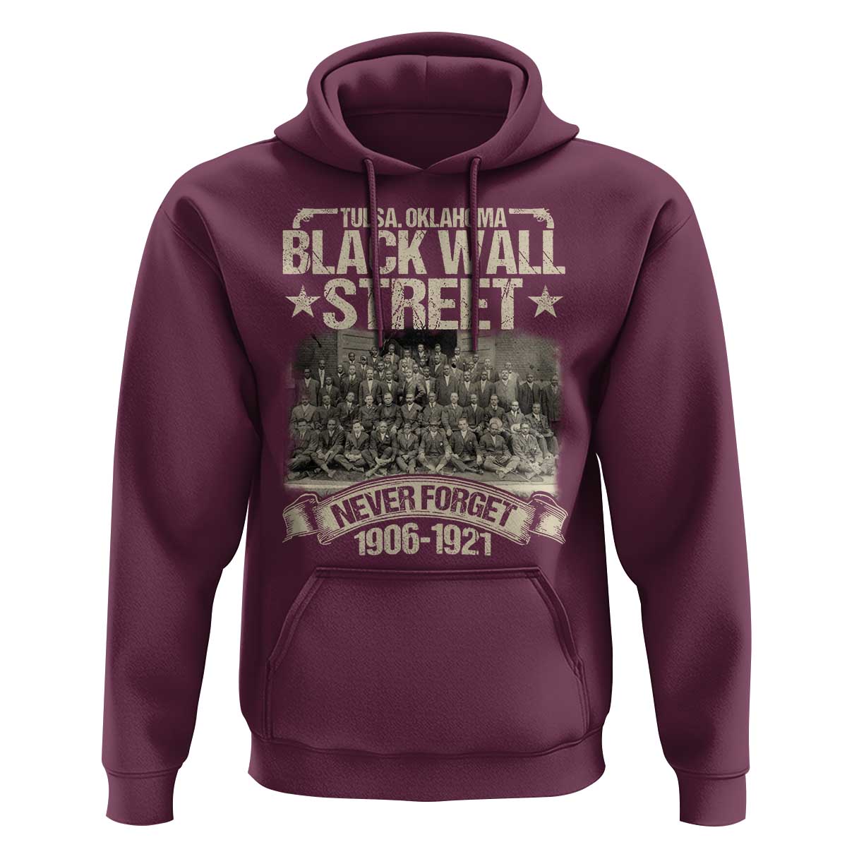Black Wall Street Hoodie Never Forget 1906 1921 Tulsa Black History