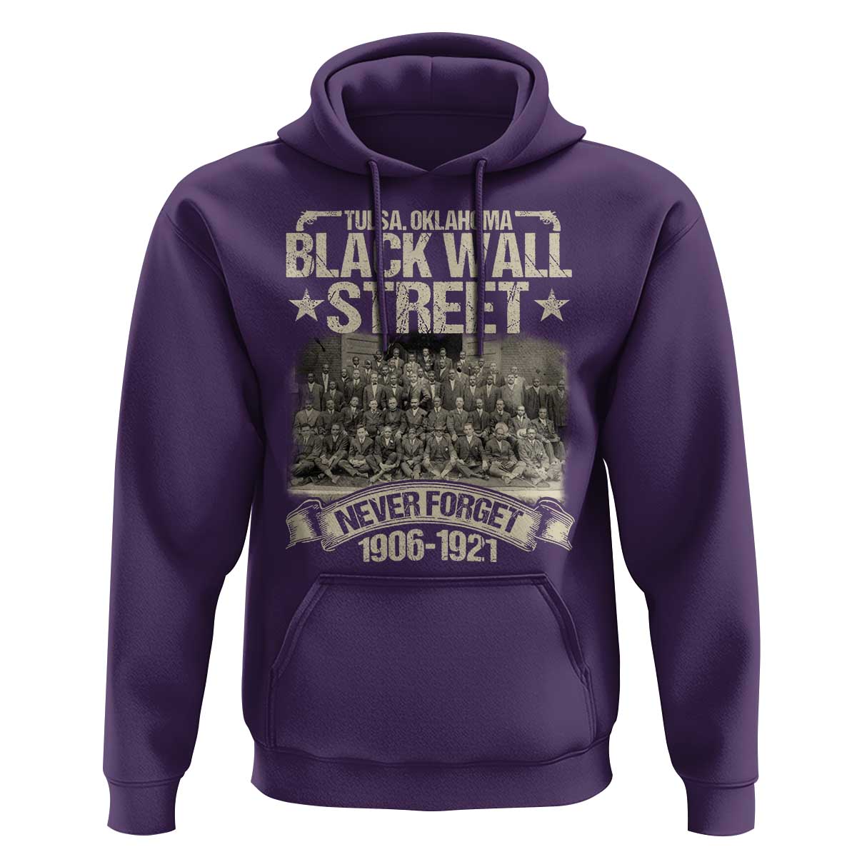 Black Wall Street Hoodie Never Forget 1906 1921 Tulsa Black History