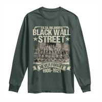 Black Wall Street Long Sleeve Shirt Never Forget 1906 1921 Tulsa Black History