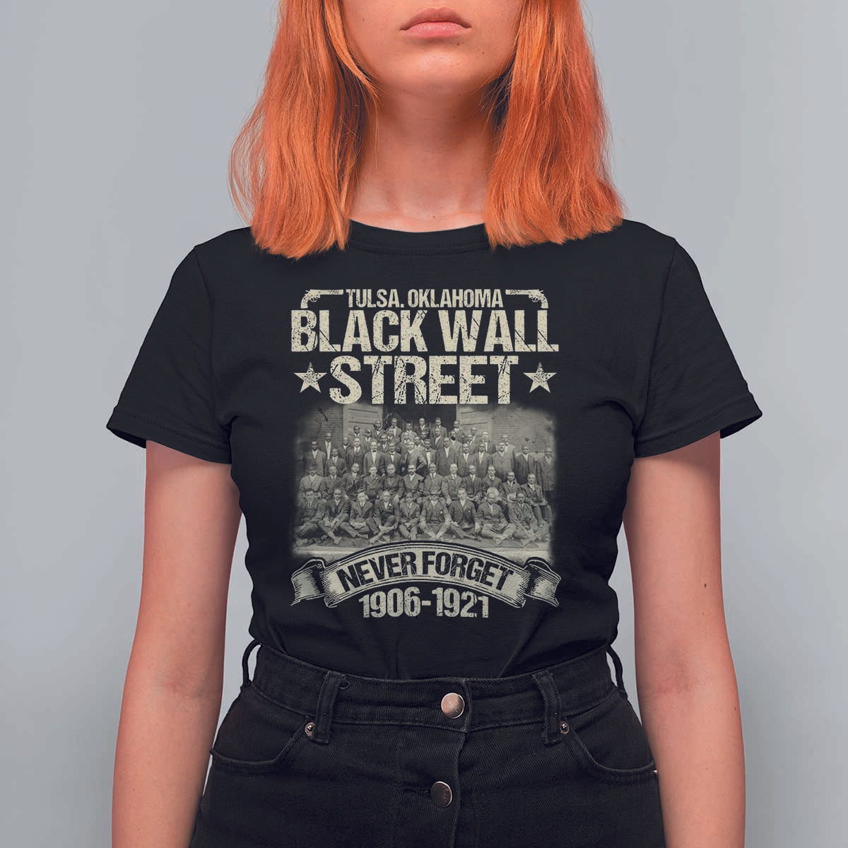 Black Wall Street T Shirt For Women Never Forget 1906 1921 Tulsa Black History