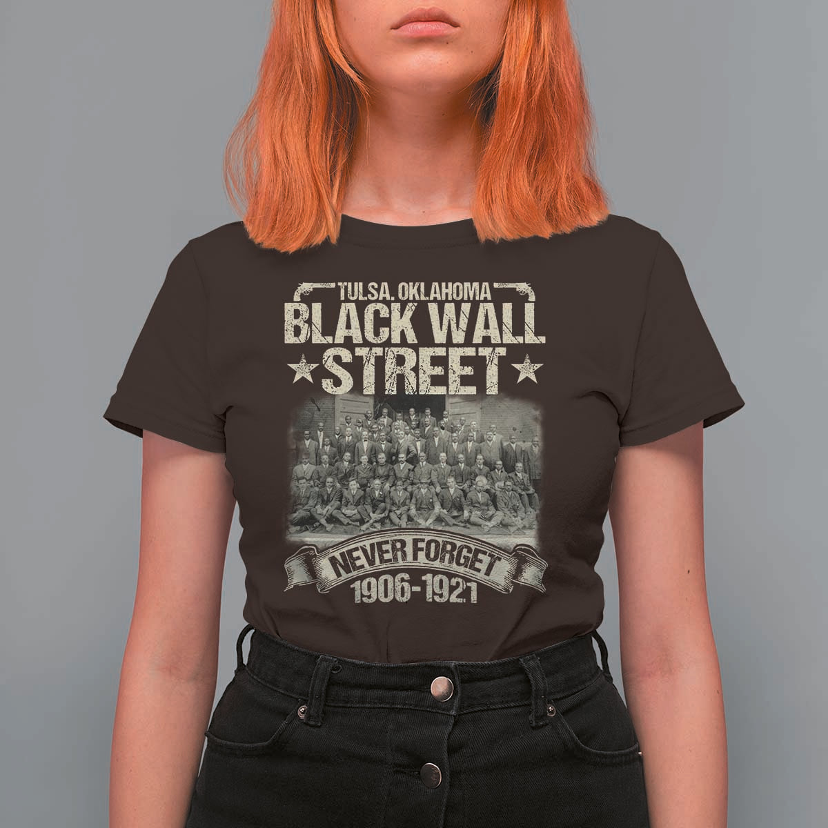 Black Wall Street T Shirt For Women Never Forget 1906 1921 Tulsa Black History