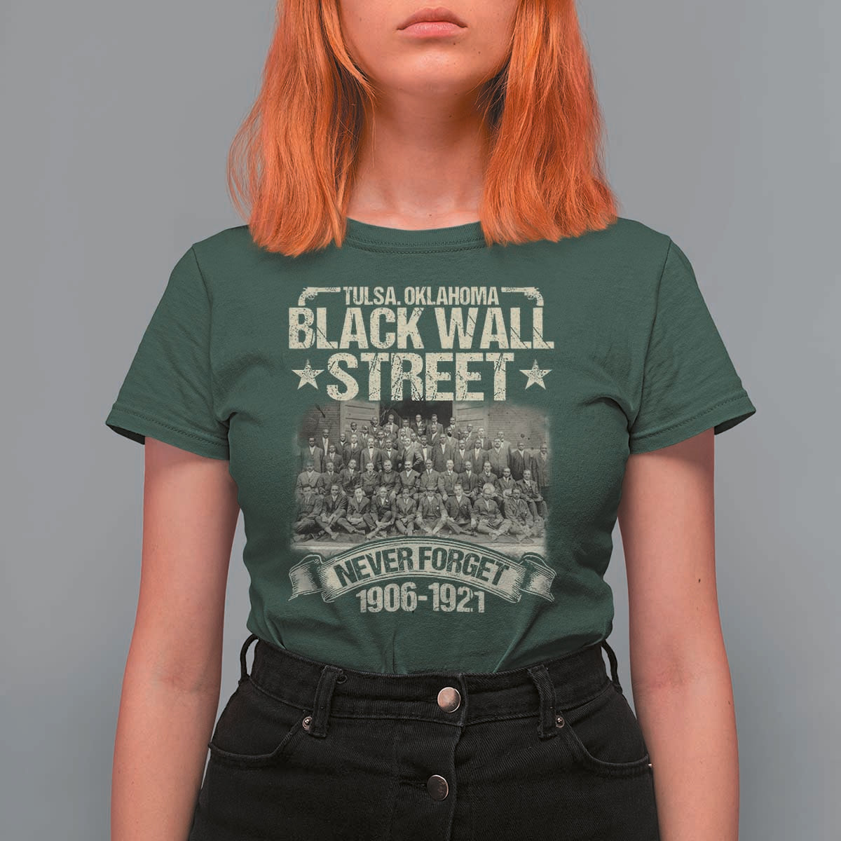 Black Wall Street T Shirt For Women Never Forget 1906 1921 Tulsa Black History