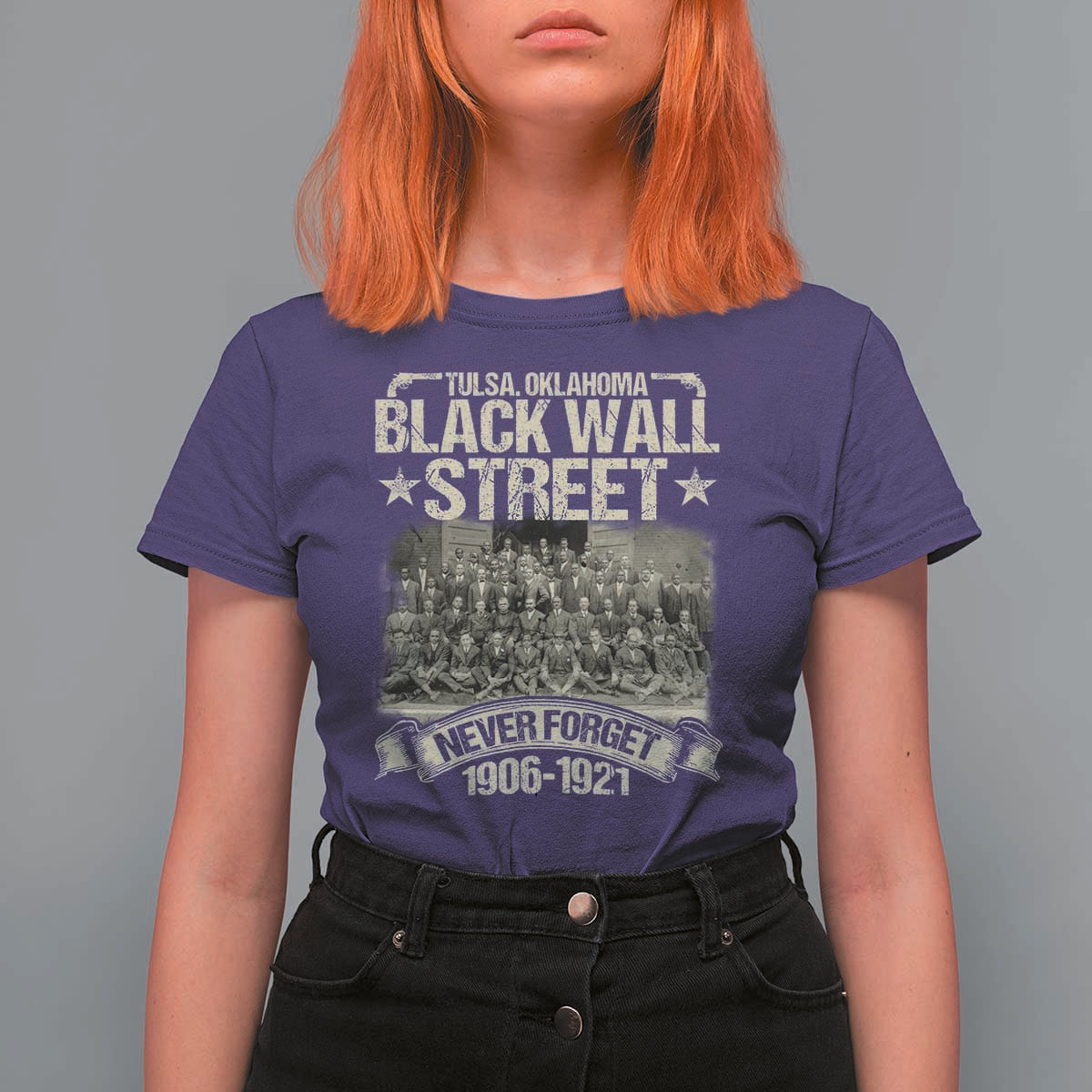 Black Wall Street T Shirt For Women Never Forget 1906 1921 Tulsa Black History
