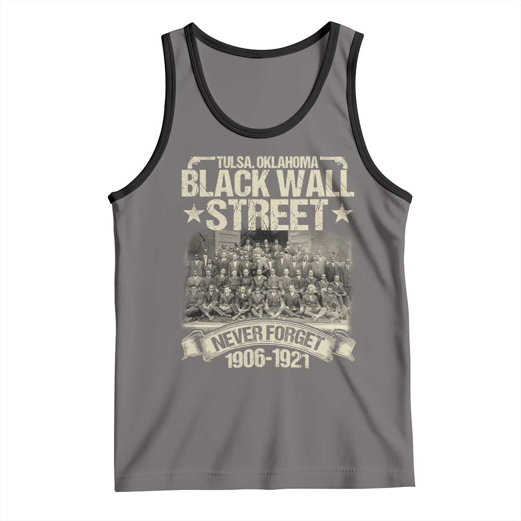 Black Wall Street Tank Top Never Forget 1906 1921 Tulsa Black History