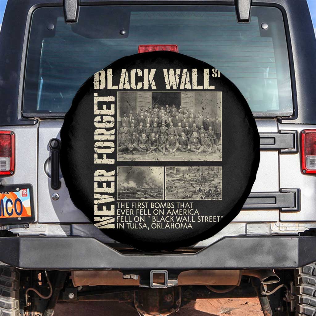 Black Wall Street Spare Tire Cover Never Forget Tulsa Black History Month