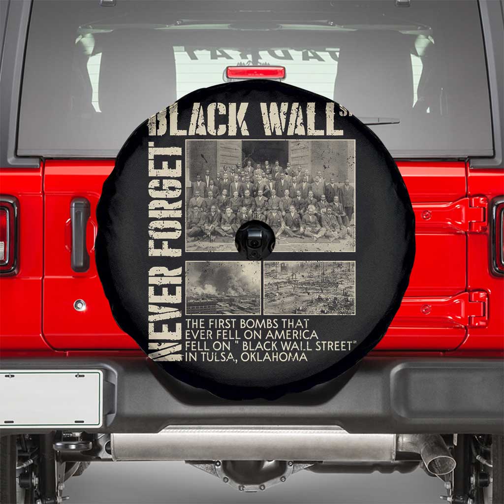 Black Wall Street Spare Tire Cover Never Forget Tulsa Black History Month