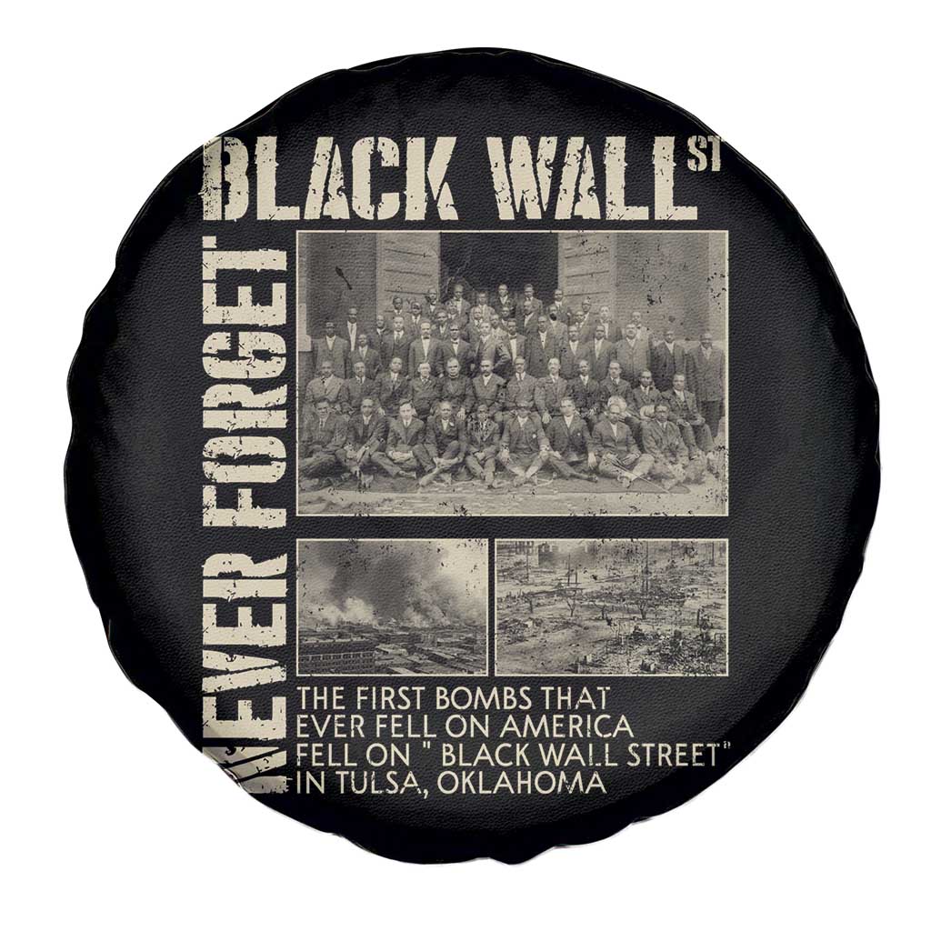 Black Wall Street Spare Tire Cover Never Forget Tulsa Black History Month