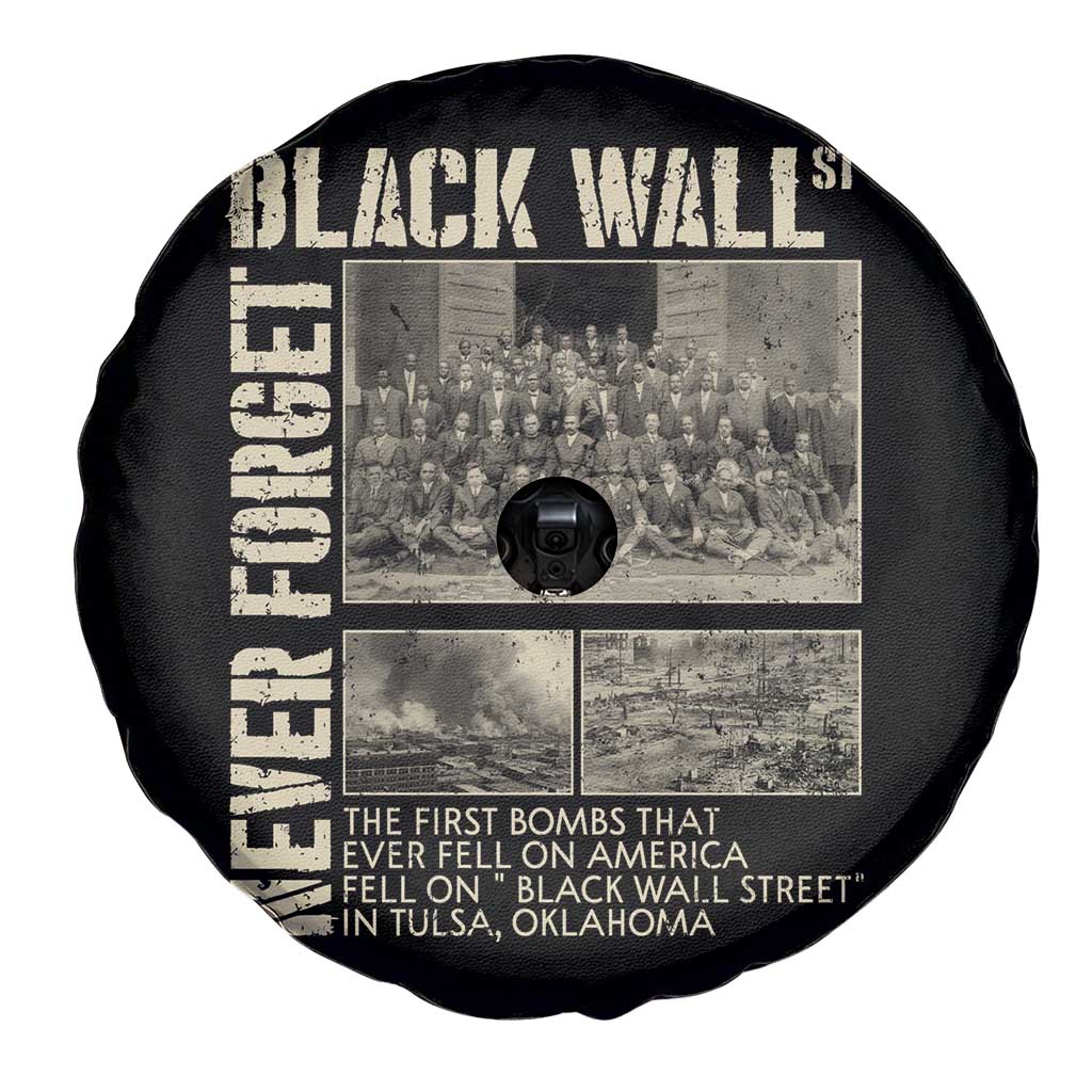 Black Wall Street Spare Tire Cover Never Forget Tulsa Black History Month