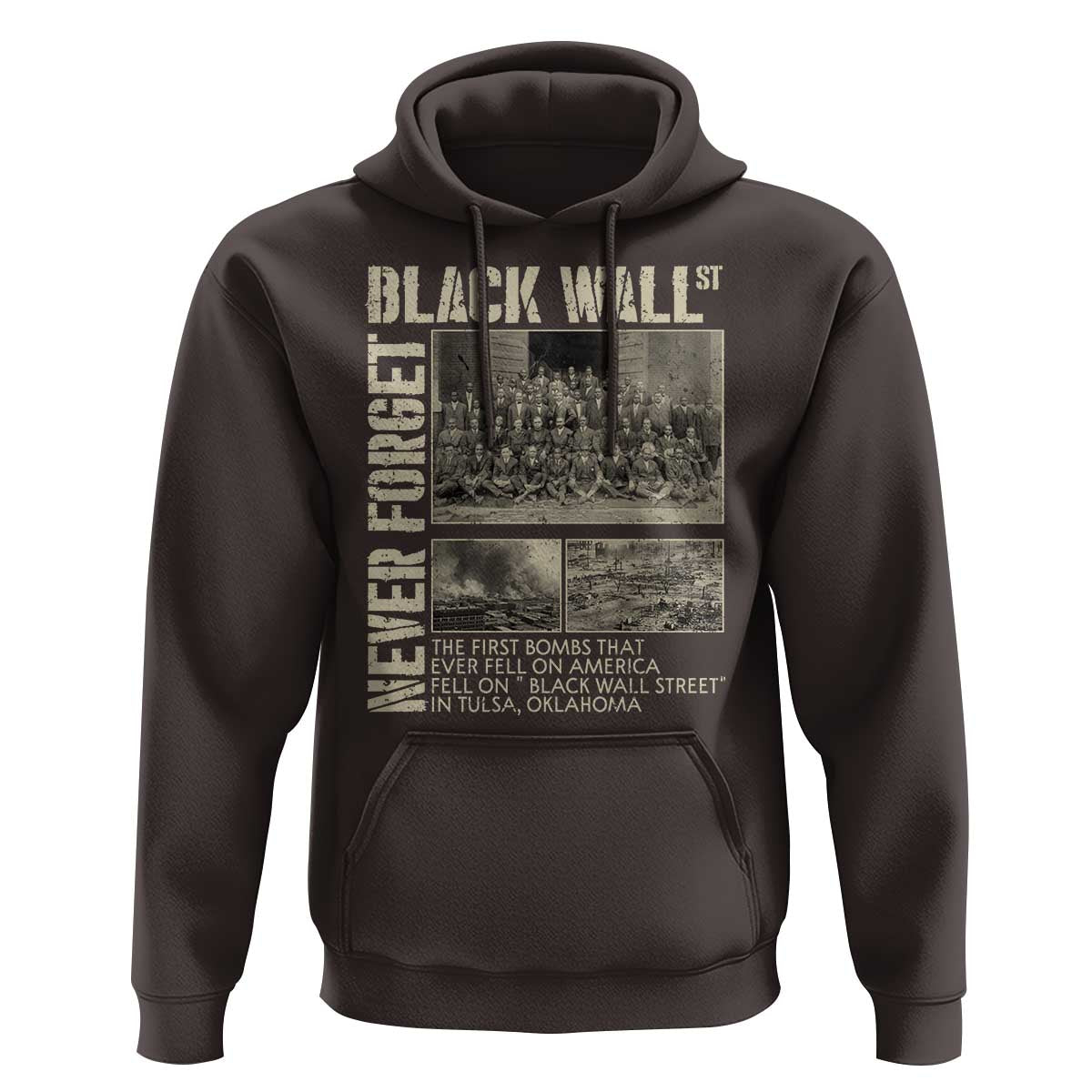 Black Wall Street Hoodie Never Forget Tulsa Black History Month