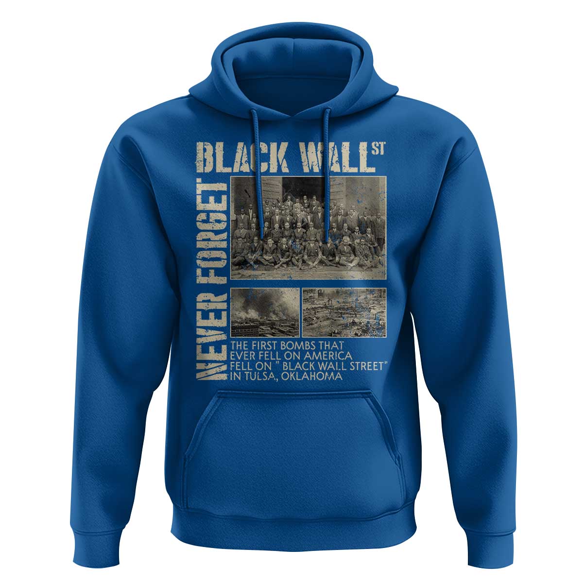 Black Wall Street Hoodie Never Forget Tulsa Black History Month