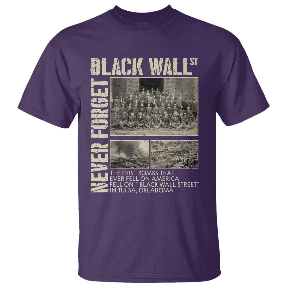 Black Wall Street T Shirt Never Forget Tulsa Black History Month