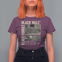 Black Wall Street T Shirt For Women Never Forget Tulsa Black History Month