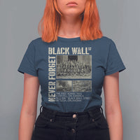 Black Wall Street T Shirt For Women Never Forget Tulsa Black History Month