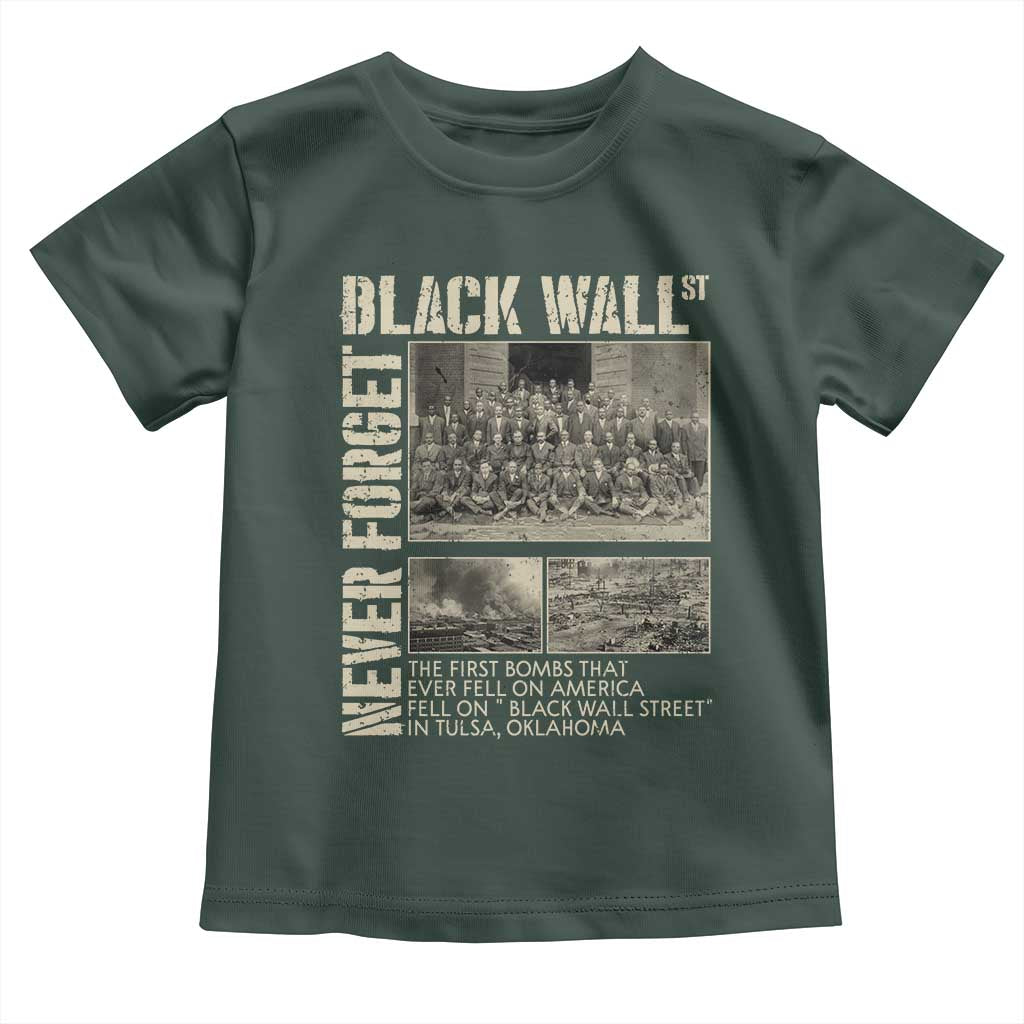Black Wall Street Toddler T Shirt Never Forget Tulsa Black History Month