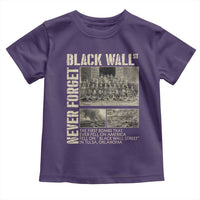Black Wall Street Toddler T Shirt Never Forget Tulsa Black History Month