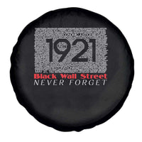 Black Wall Street Spare Tire Cover Never Forget 1921 Greenwood Tulsa Black History