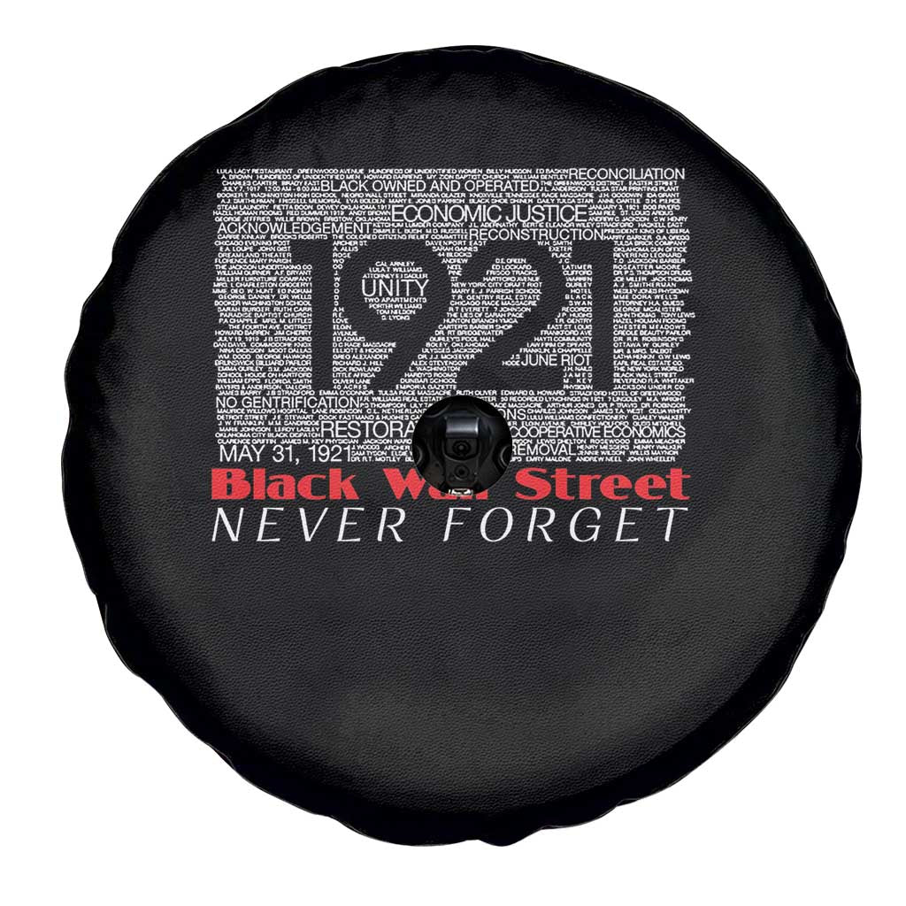 Black Wall Street Spare Tire Cover Never Forget 1921 Greenwood Tulsa Black History