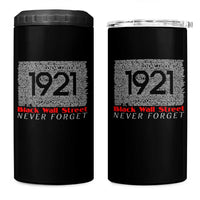 Black Wall Street 4 in 1 Can Cooler Tumbler Never Forget 1921 Greenwood Tulsa Black History