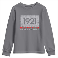 Black Wall Street Youth Sweatshirt Never Forget 1921 Greenwood Tulsa Black History
