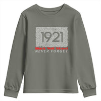Black Wall Street Youth Sweatshirt Never Forget 1921 Greenwood Tulsa Black History