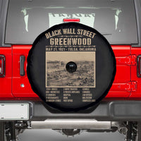 Black Wall Street Spare Tire Cover Never Forget 1921 Tulsa Black History Retro