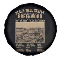 Black Wall Street Spare Tire Cover Never Forget 1921 Tulsa Black History Retro