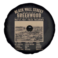Black Wall Street Spare Tire Cover Never Forget 1921 Tulsa Black History Retro