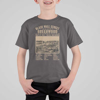 Black Wall Street T Shirt For Kid Never Forget 1921 Tulsa Black History Retro