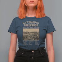 Black Wall Street T Shirt For Women Never Forget 1921 Tulsa Black History Retro