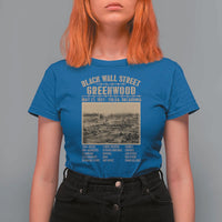 Black Wall Street T Shirt For Women Never Forget 1921 Tulsa Black History Retro