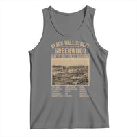 Black Wall Street Tank Top Never Forget 1921 Tulsa Black History Retro