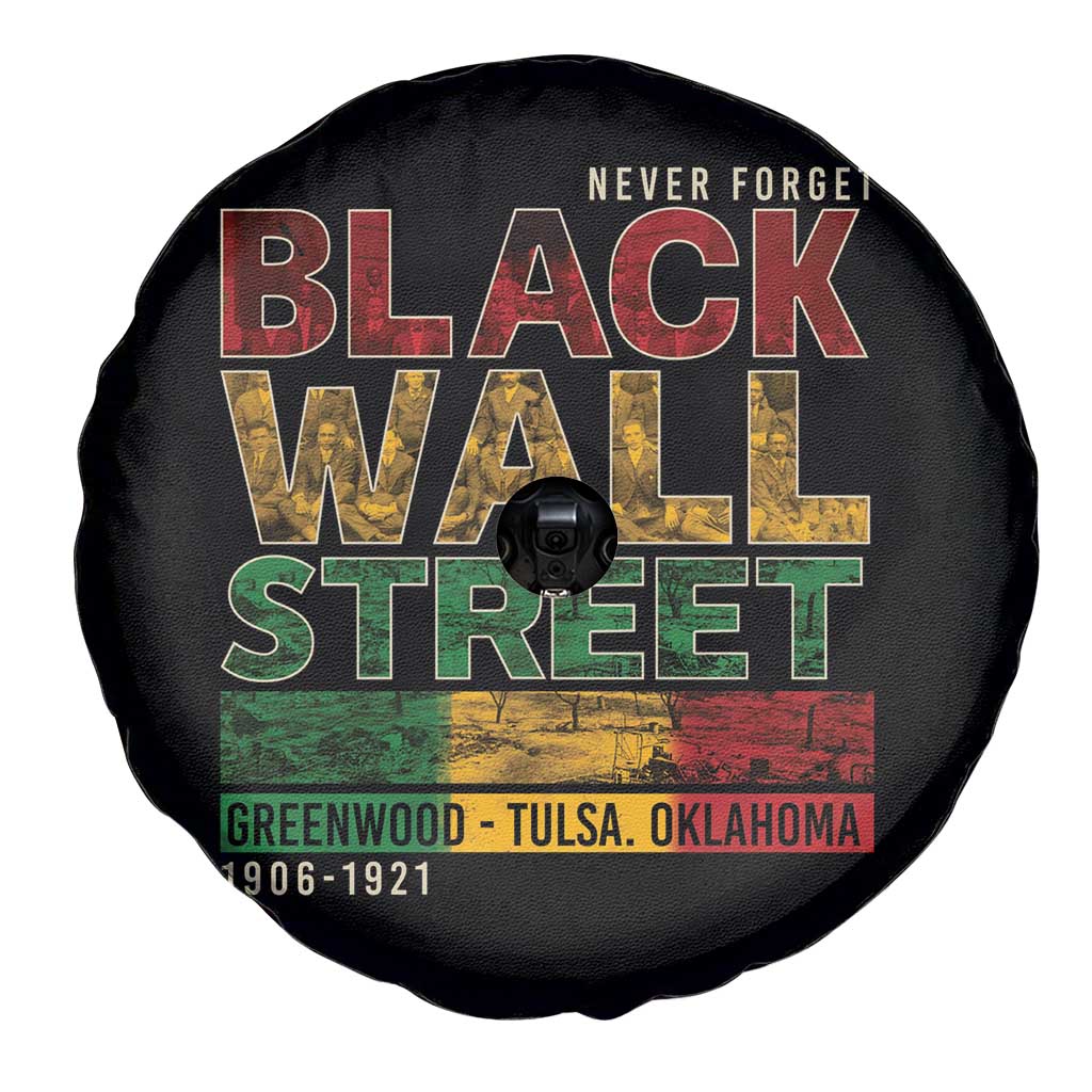 Never Forget Black Wall Street Spare Tire Cover Greenwood Tulsa Oklahoma Black History