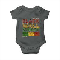 Never Forget Black Wall Street Baby Onesie Greenwood Tulsa Oklahoma Black History