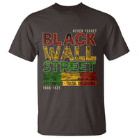Never Forget Black Wall Street T Shirt Greenwood Tulsa Oklahoma Black History