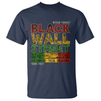 Never Forget Black Wall Street T Shirt Greenwood Tulsa Oklahoma Black History