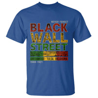Never Forget Black Wall Street T Shirt Greenwood Tulsa Oklahoma Black History