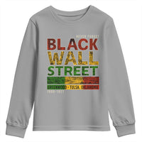 Never Forget Black Wall Street Youth Sweatshirt Greenwood Tulsa Oklahoma Black History