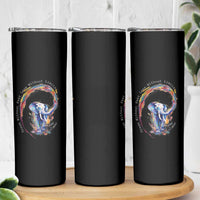 LGBTQ Ally Skinny Tumbler Dream Without Fear Love Without Limits Rainbow Watercolor Elephant