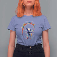 LGBTQ Ally T Shirt For Women Dream Without Fear Love Without Limits Rainbow Watercolor Elephant
