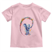 LGBTQ Ally Toddler T Shirt Dream Without Fear Love Without Limits Rainbow Watercolor Elephant