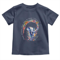 LGBTQ Ally Toddler T Shirt Dream Without Fear Love Without Limits Rainbow Watercolor Elephant