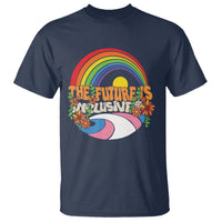 LGBT Pride T Shirt The Future Is Inclusive Rainbow - Wonder Print Shop