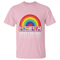 LGBTQ Ally Equality Hurts No One T Shirt - Wonder Print Shop