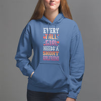 Lesbian Couple Hoodie Every Tall Girl Needs A Short Girlfriend - Wonder Print Shop